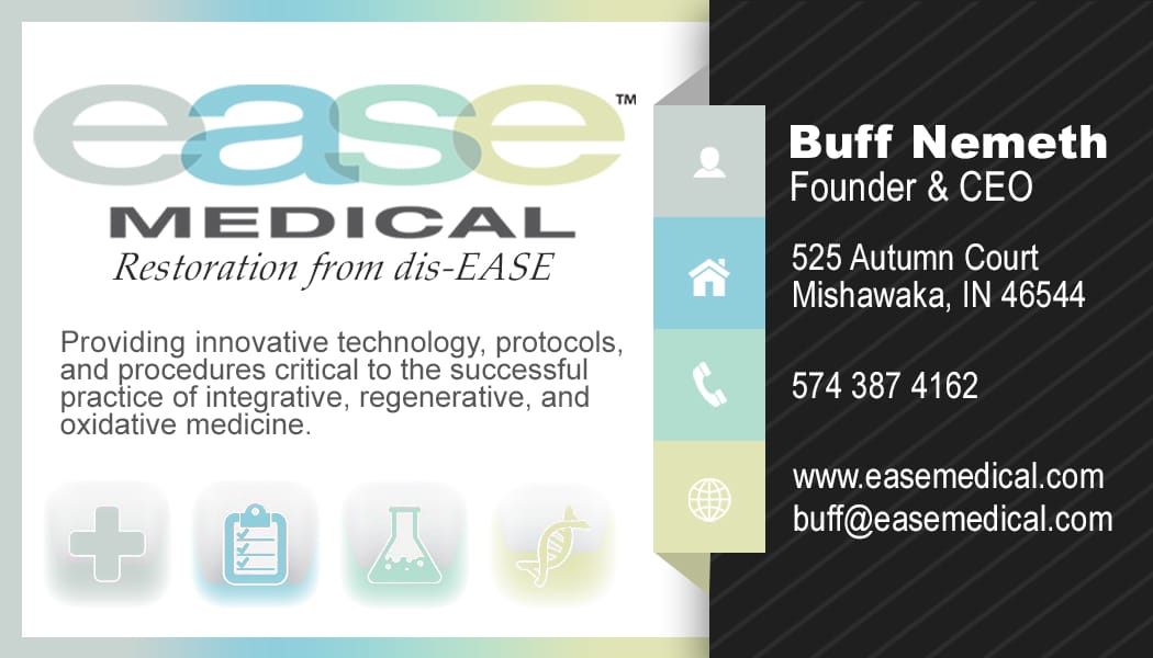 Ease Medical informational business card front