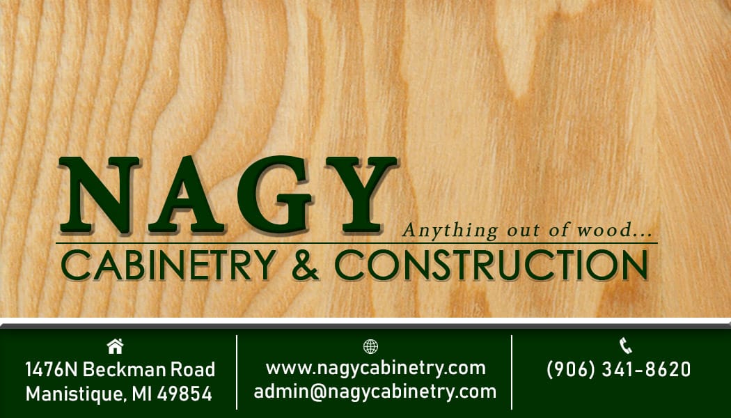 Nagy Cabinetry and Construction business card front