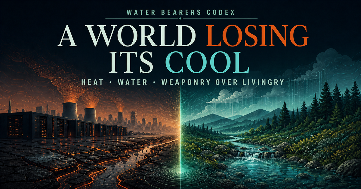 Heat-intensive infrastructure and parched ground give way to a rain-fed forest and living river.